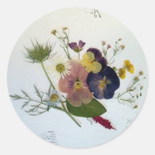 Pansy Bouquet Sticker