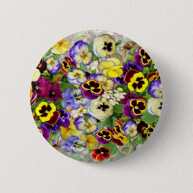 Pansy Cascade Button (Front)