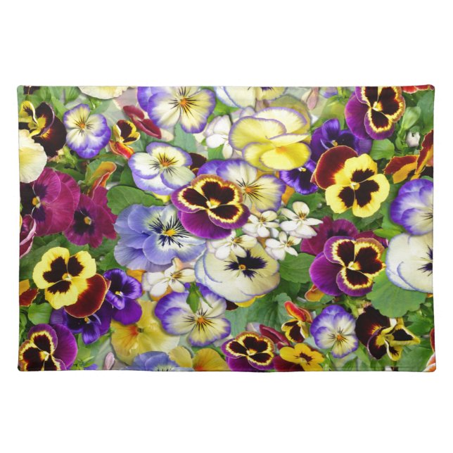 Pansy Cascade Cloth Placemat (Front)