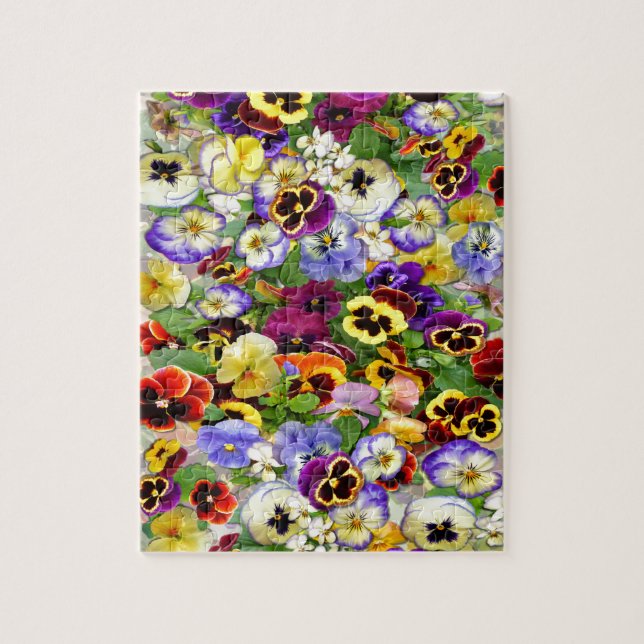 Pansy Cascade Jigsaw Puzzle (Vertical)