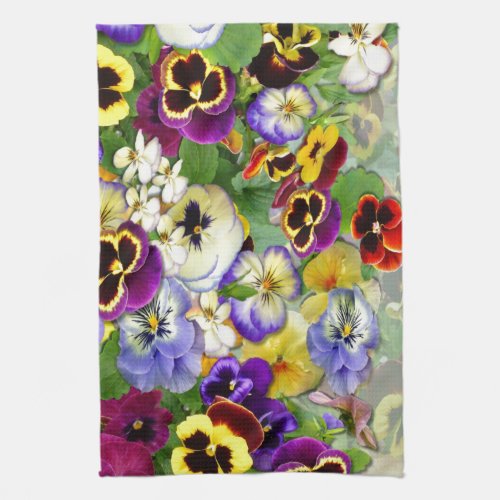 Pansy Cascade Towel