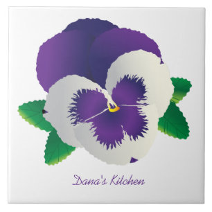 Pansy Ceramic Tile
