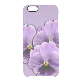 Pansy Clear iPhone 6/6S Case