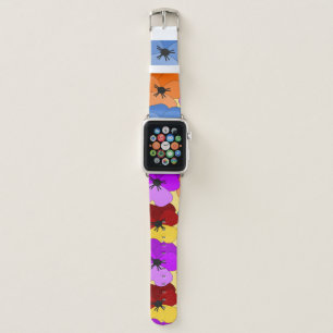 Pansy Collage Apple Watch Band