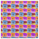 Pansy Collage  Fabric