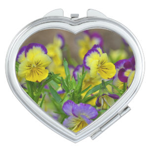 Pansy Compact Mirror
