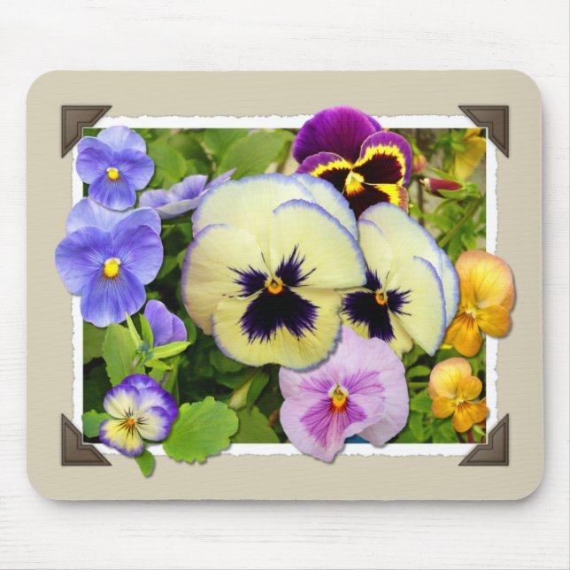 Pansy Delight ~ Mousepad (Front)