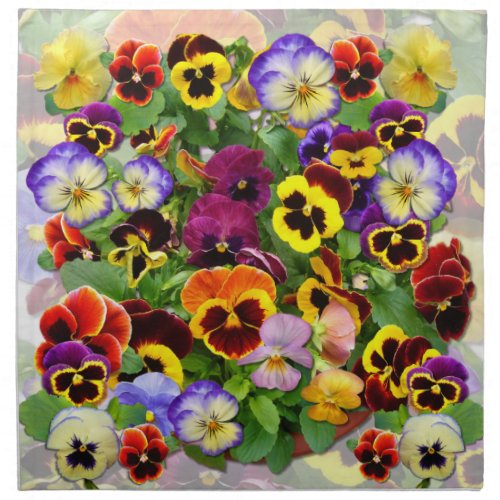 Pansy Delight Table  Napkins