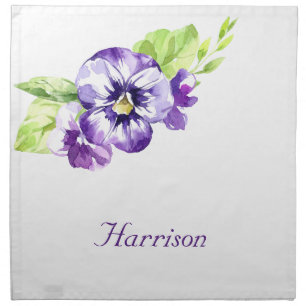 Pansy Dinner Napkins