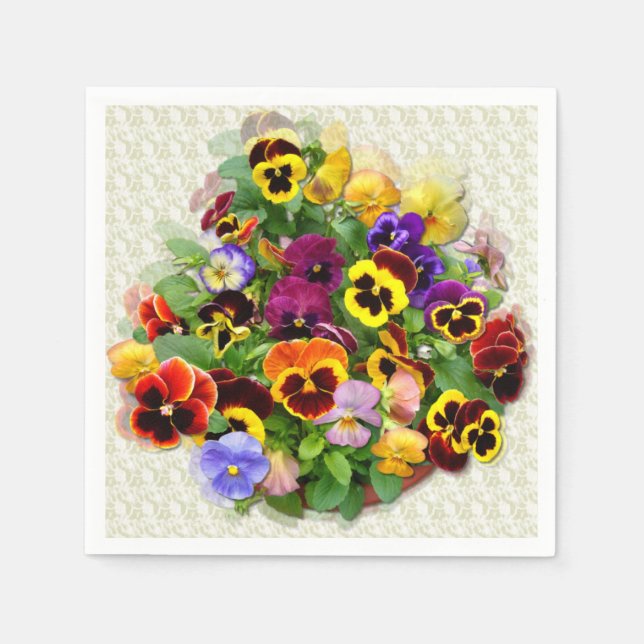 Pansy Display Napkins (Front)