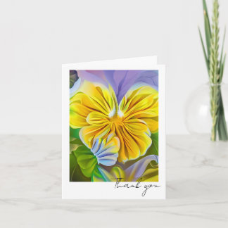 Pansy Dream Folded Thank You Card