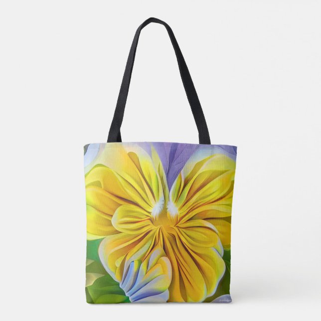 Pansy Dreams Tote Bag (Back)