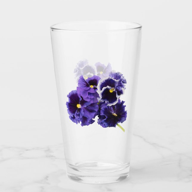 Pansy Drinking Glass (Front)