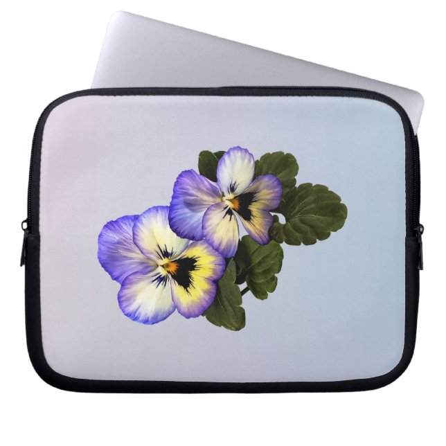 Pansy Duo Laptop Sleeve (Front)