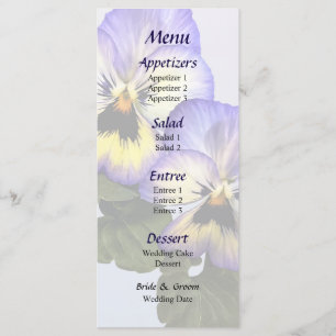 Pansy Duo Wedding Menu