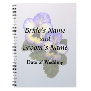 Pansy Duo Wedding Products Notebook