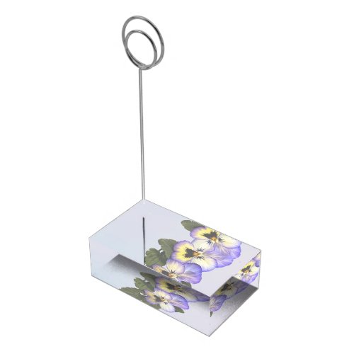 Pansy Duo Wedding Products Place Card Holder