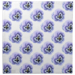 Pansy Face Purple Cloth Napkin