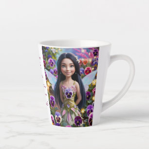 Pansy Fairy Latte Mug