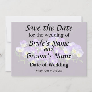 Pansy Family Reunion Save The Date
