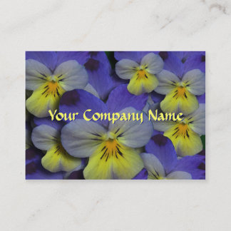 Pansy Floral Business Card