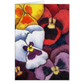 "Pansy" Floral Greeting Card (Front)