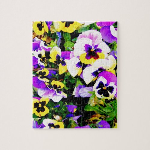 pansy flowers jigsaw puzzle