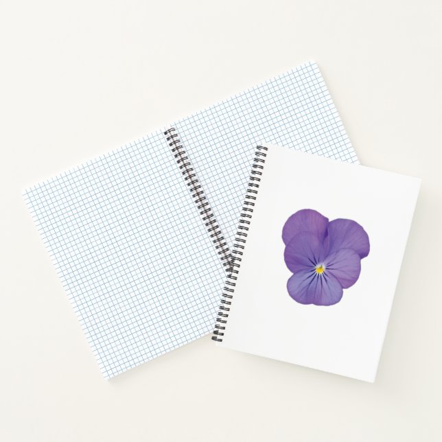 Pansy Focus Floral Notebook (Inside)