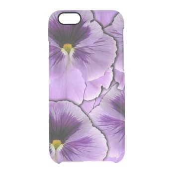 Pansy Garden Clear iPhone 6/6S Case