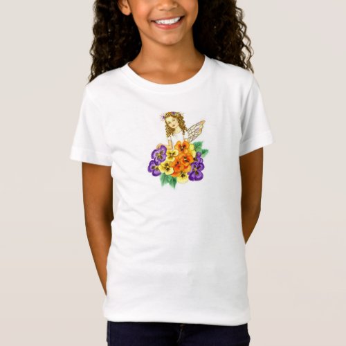 Pansy Garden Fairy JL Biel T_Shirt