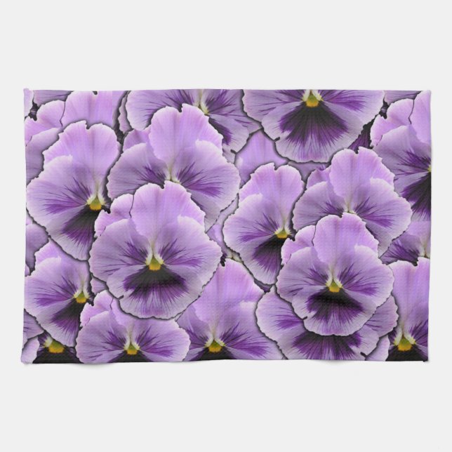 Pansy Garden Kitchen Towel (Horizontal)