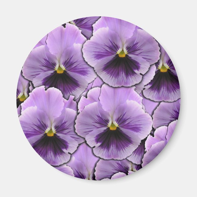 Pansy Garden Magnet (Front)