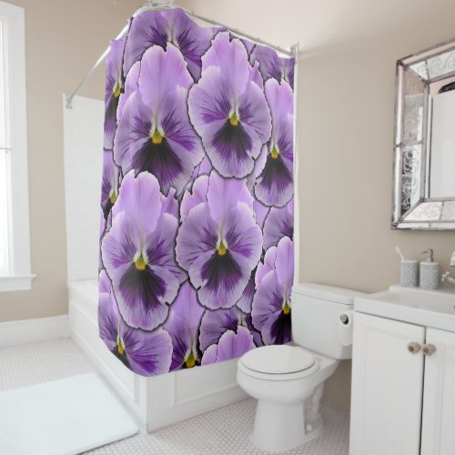 Pansy Garden Shower Curtain