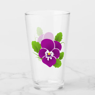 Pansy Glass Cup