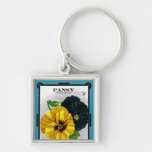Pansy Keychain