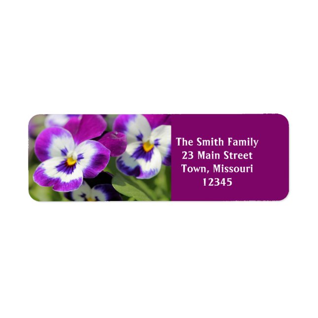 Pansy Label (Front)