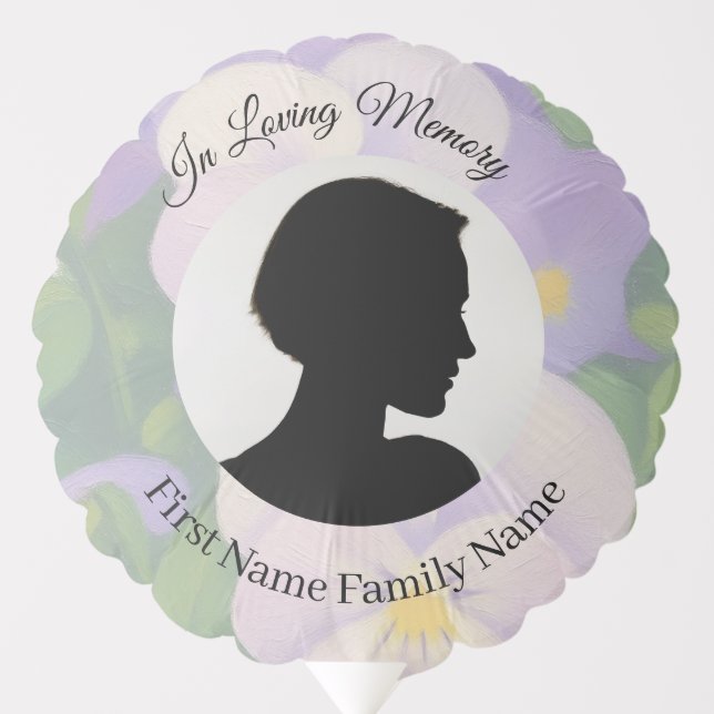 Pansy memorial  balloon (Front)