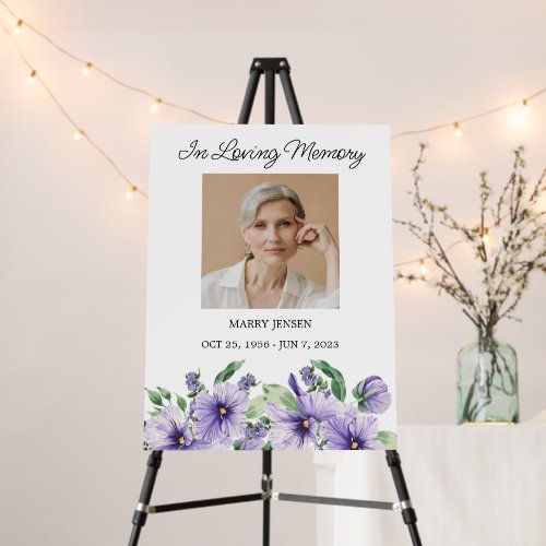 Pansy Memorial Photo Funeral