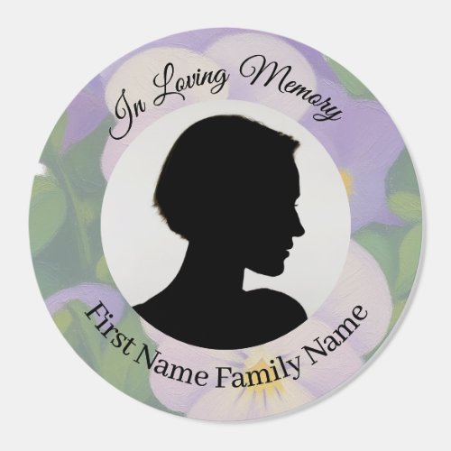Pansy memorial stickers