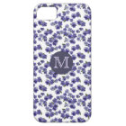 Pansy Monogram iPhone Case