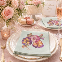 Pansy Napkins – Garden Party Floral Paper Napkins