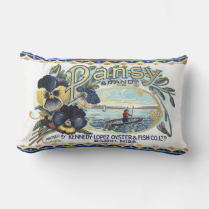 Pansy Oysters Lumbar Pillow