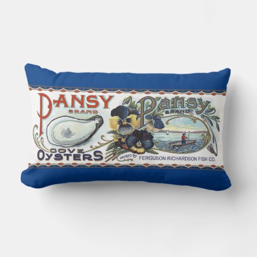 Pansy Oysters Lumbar Pillow