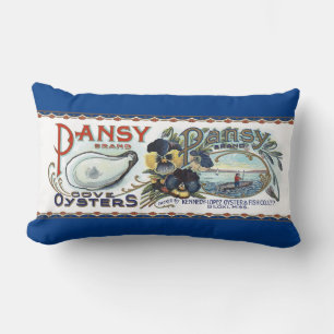 Pansy Oysters Lumbar Pillow