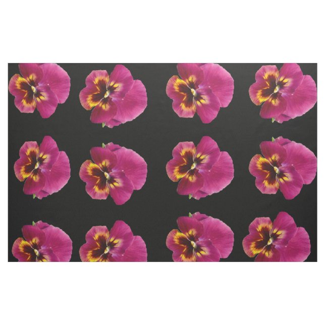 Pansy_Passion,_Combed Cotton (56" width) Material Fabric (Yard)