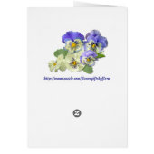 PANSY PASTEL ~  Card (Back)