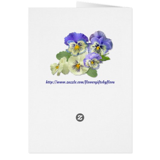 PANSY PASTEL ~  Card (Back)