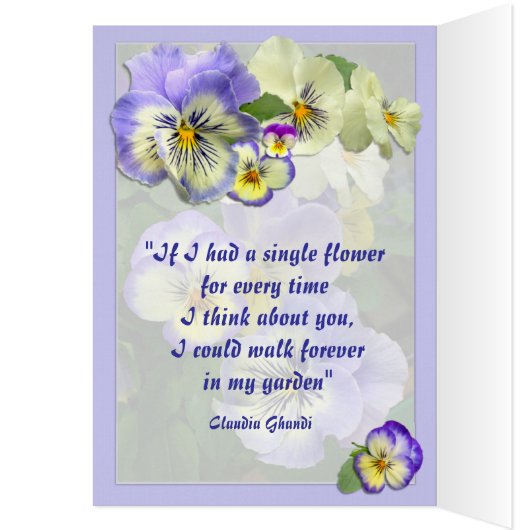 PANSY PASTEL ~ Card (Inside (Left))