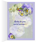 PANSY PASTEL ~  Card (Inside (Right))