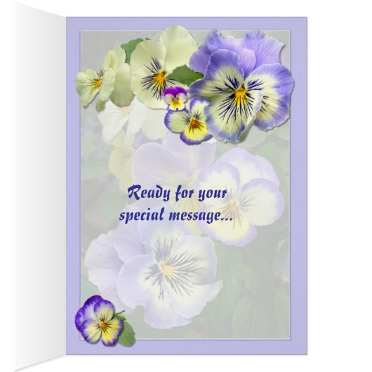 PANSY PASTEL ~  Card (Inside (Right))